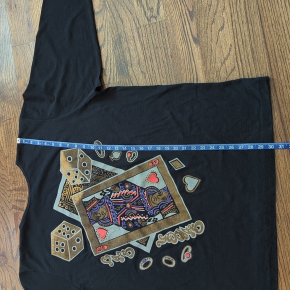 Las Vegas T-shirt, long sleeves, Dice & Cards, Roaman's - Picture 4 of 12